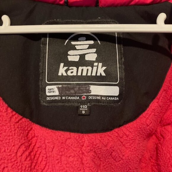 Kamik Toddler Winter Ski Snow Waterproof Coat with Detachable Hood - size 5 - Picture 5 of 7